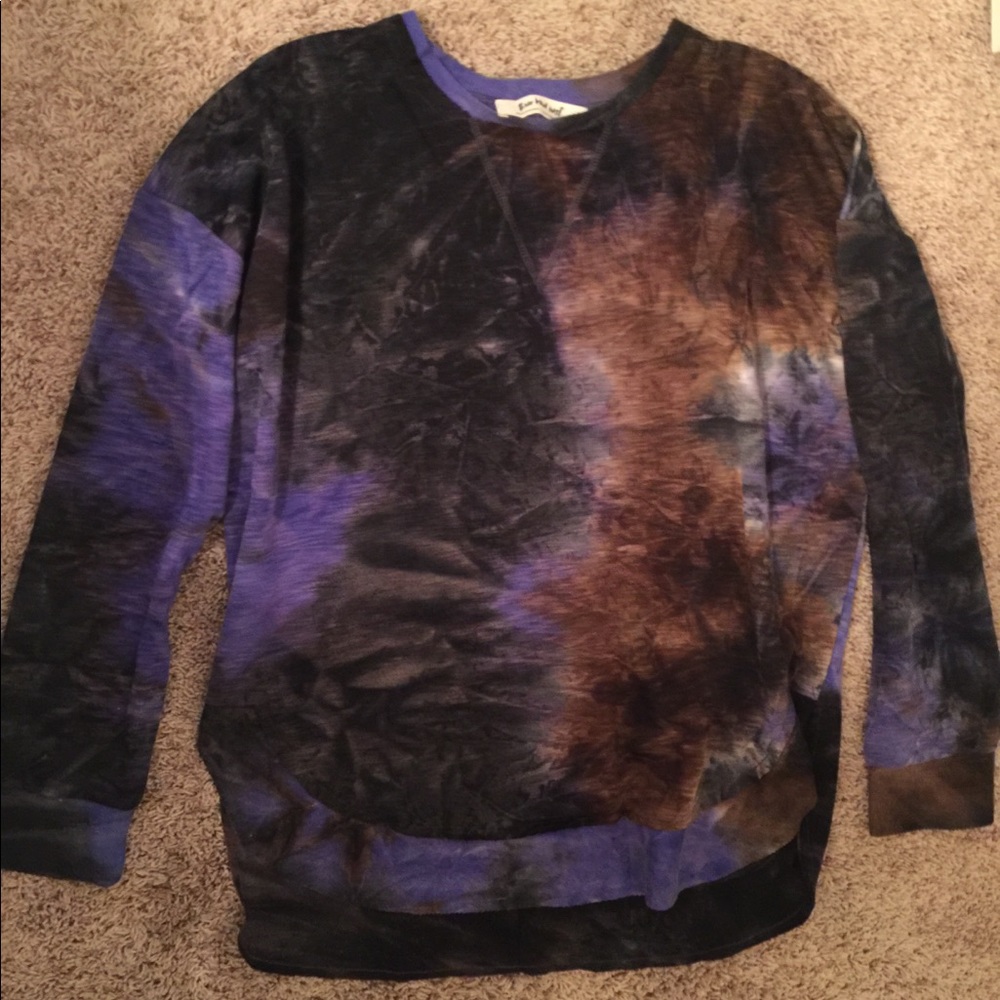 Tie dye tunic sweatshirt